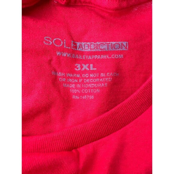 Big Chief Tee Native American Indian Red Shirt About That Life Side Profile 3X - Picture 4 of 4